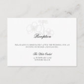 Imitate Eingeweihte Orchid Feierliche Empfang Hoch Begleitkarte (Vorderseite)