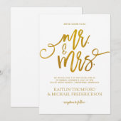 Imitate - Einladungen für Hochzeiten | Pinselschri (Vorne/Hinten)