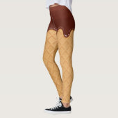 Imitate Eiscreme-Kone-Driving Schokolade Leggings (Links)