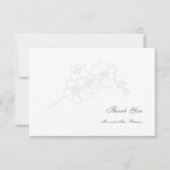 Imitate Embossed Orchids Feierliche Hochzeit Viele Dankeskarte (Vorderseite)