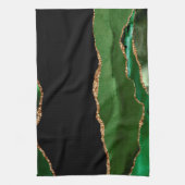 Imitate Emerald Green Marble Agate zeitgenössisch Geschirrtuch (Vertikal)