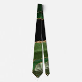 Imitate Emerald Green Marble Agate zeitgenössisch Krawatte (Vorderseite)