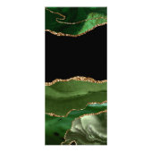 Imitate Emerald Green Marble Agate zeitgenössisch Werbekarte (Hinten)