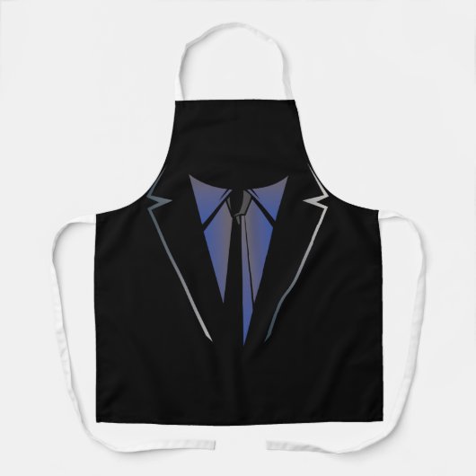 Imitate Fake Tuxedo Anzug Vest und Krawatte Unabhä Schürze (Vorderseite)