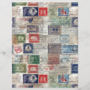 Imitate Fantasy Postage Briefmarke Collage 5