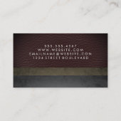 Imitate Farbblöcke aus Lederlatten Visitenkarte (Rückseite)