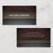 Imitate Farbblöcke aus Lederlatten Visitenkarte (Vorne/Hinten)