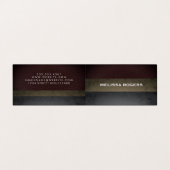 Imitate Farbblöcke aus Lederlatten Visitenkarten (Außenseite Aufgefaltet)