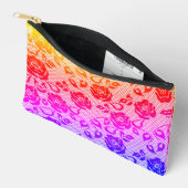 Imitate Farbige Rose Lace Fishnet Zubehörtasche (Offen)