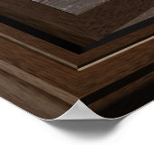 Imitate Fenster Aquamarine Waves Ozeanszene Ruhe Poster (Ecke)