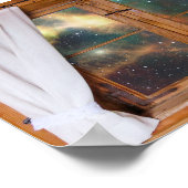 Imitate Fenster Galaxy Space Fantasy Stars Ansicht Poster (Ecke)