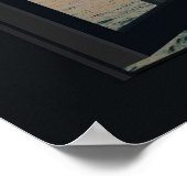 Imitate Fenster mit Strand Sunset Ocean Poster (Ecke)