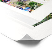 Imitate Fenster mit Strand und Ozean Custom Größe! Poster (Ecke)