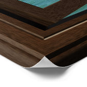 Imitate Fenster Poster Aquamarine Ozean Szene Ruhe (Ecke)