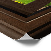 Imitate Fenster Poster Friedlich Landschaft Zen (Ecke)