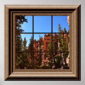 Imitate Fenster Relaxen Bryce Canyon Utah Poster (Vorne)