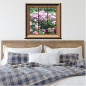 Imitate Fenster Rose Garten Leinwand Kunst, Dichtu (Insitu (Schlafzimmer))
