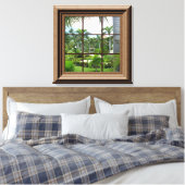 Imitate Fenster Szene Tropical View Leinwand Art (Insitu (Schlafzimmer))