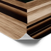 Imitate Fenster Szene Tropische Friedliche Landsch Poster (Ecke)