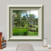 Imitate Fenster Zen Tropische Landschaft Entspanne Poster