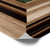 Imitate Fensteransicht üppige tropische Landschaft Poster (Ecke)