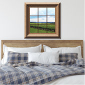 Imitate Fensteransicht Weingarten Friedliche Sicht Leinwanddruck (Insitu (Schlafzimmer))