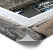 Imitate Fensterleiste mit Blick auf den Fischereih Poster (Ecke)