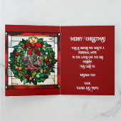 Imitate festgehaltenes Glas Karte (Innenseite)