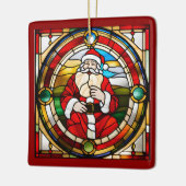 Imitate festgehaltenes Glas Keramikornament (Links)