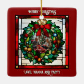 Imitate festgehaltenes Glas Keramikornament (Rückseite)