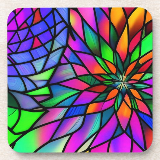 Imitate Festglas Getränkeuntersetzer (Vorderseite)