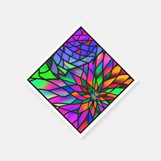 Imitate Festglas Serviette (Ecke)