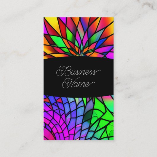 Imitate Festglas Visitenkarte (Vorderseite)