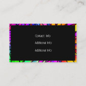 Imitate Festglas Visitenkarte (Rückseite)