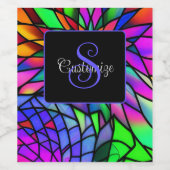 Imitate Festglas Weinetikett (Einzelnes Label)