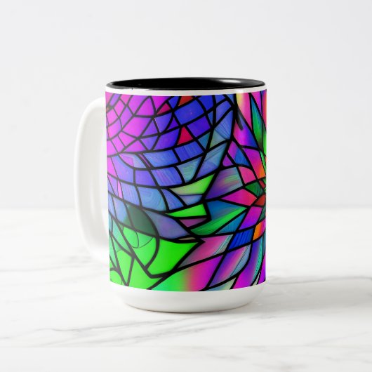 Imitate Festglas Zweifarbige Tasse (Vorderseite Links)