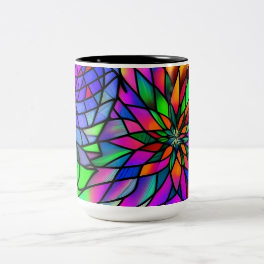 Imitate Festglas Zweifarbige Tasse (Mittel)