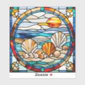 Imitate Festglasküste Aufkleber (Blatt)