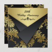 IMITATE Flaps Floral 50 Jahre Einladung (Vorne/Hinten)