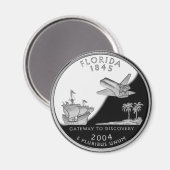 Imitate Florida Staat Quarter Magnet (Vorderseite/Rückseite)