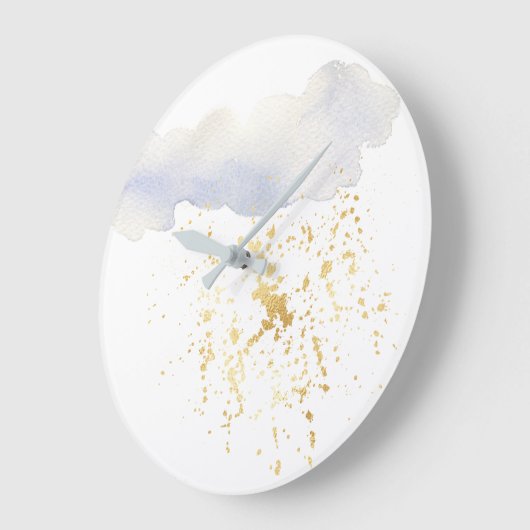 Imitate Fohlen Gold Blue Acrylwand Uhr (Winkel)