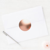 Imitate Fohlen Rose Gold Blank Template Runder Aufkleber (Umschlag)
