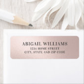 Imitate Foil Blush Pink Rücksendeadresse (Insitu)