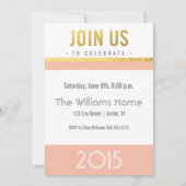 Imitate Foil Graduate Einladung (Rückseite)