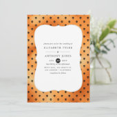 Imitate Foil Halloween Hochzeit Einladung (Stehend Vorderseite)