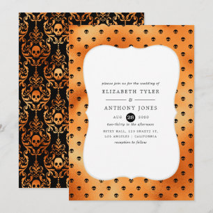 Imitate Foil Halloween Hochzeit Einladung