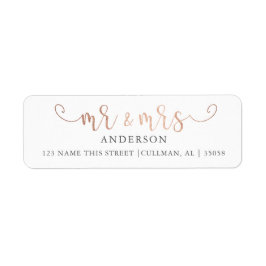 Imitate Foil | Herr und Frau | Adressmarken