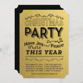 Imitate Foilgold Feiertag Einladung (Vorne/Hinten)