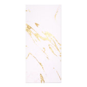 Imitate-Folie auf der hellrosa Rackkarte Werbekarte (Hinten)