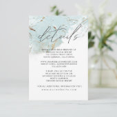 Imitate-Folie aus blauem Gold Details Begleitkarte (Stehend Vorderseite)